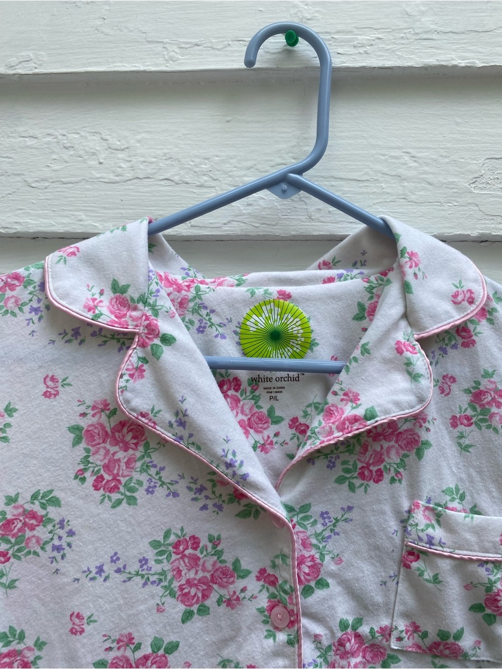 Women's Pink Floral Short-Sleeve Pajama 2 PC Set - Picture 7 of 12